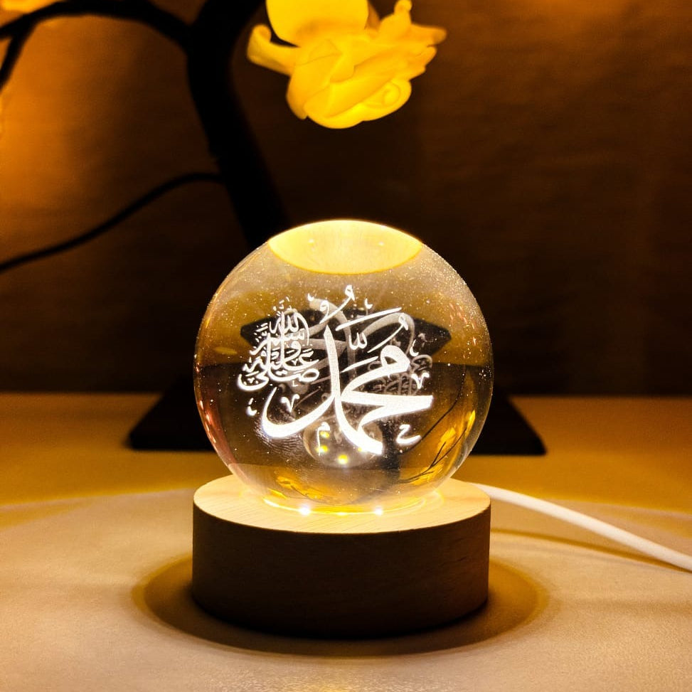 Crystal Ball 3D Arabic Night Lamp –