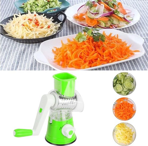 TableTop Drum Grater | Manual Vegetable Cutter Slicer