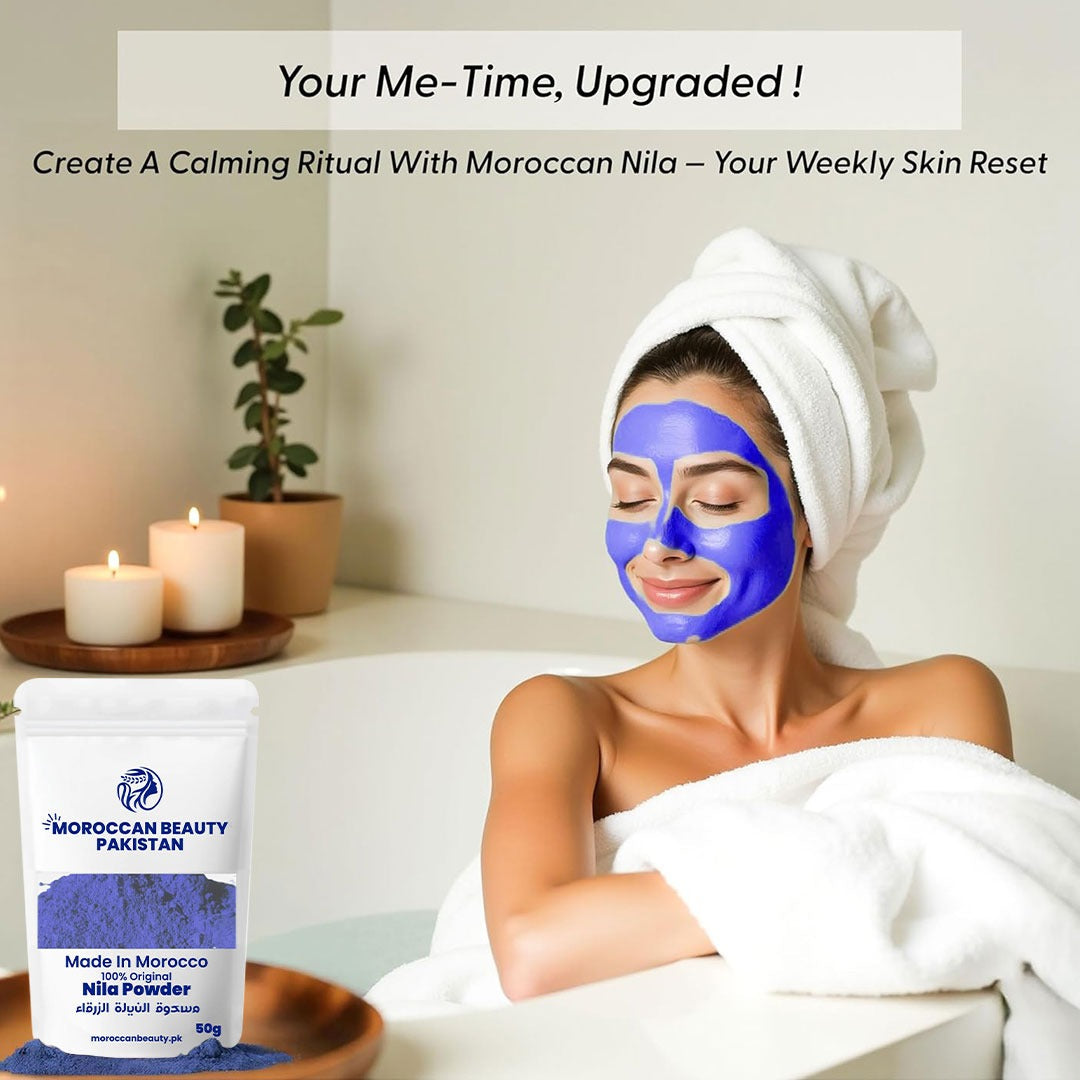 Moroccan Blue Nila Skin Whitening Powder